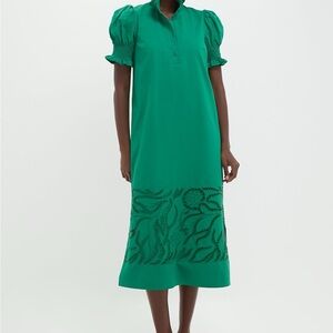 Elegant Green Midi Dress